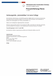 Vorlesungsreihe „Automobilbau" im Junior College