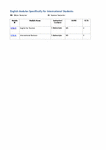 PDF: English Modules Specifically for International Students.