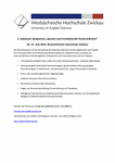 PDF: Vorankündigung. 4. Zwickauer Symposium 2018.