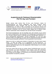 PDF: Auszeichnung für Zwickauer Wissenschaftler Prof. Dr.-Ing. Lars Frormann.