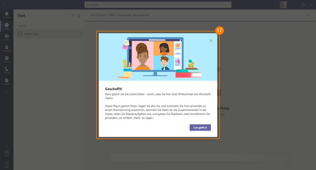 Bild Nr. 12: Anleitung zur Anmeldung Microsoft Teams.