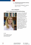 SMS im Mittelpunkt - Prof. Dr. Nadine Rentel hält ihre Antrittsvorlesung