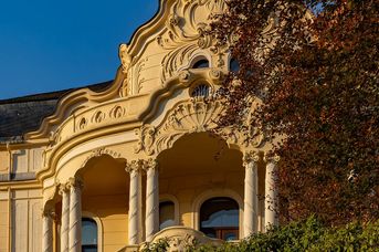 Foto: Auschnitt der Villa in Markneukirchen