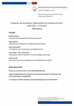 PDF: Programm des Workshops „Mathematik in Forschung und Lehre“ 2011.