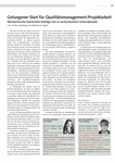PDF: Gelungener Start für Qualitätsmanagement-Projektarbeit.