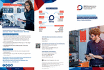 Ein Flyer zeigt die Struktur des Studium Produktionspotimierung