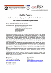 12. Reichenbacher Symposium „Technische Textilien“ zum Thema: Innovative Fügetechniken