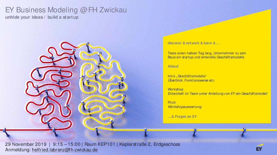 PDF: Flyer. Einladung zum Workshop. Intro "Geschäftsmodelle".