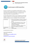 PDF: Information zum Unterricht. Projektmanagement (GPM-Basiszertifikat).