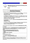 Änderungen der Grundordnung