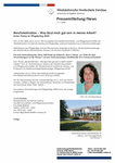Erstes Thema im Pflegekolleg 2009 - Berufsmotivation – Was lässt mich gut sein in meiner Arbeit?
