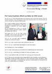 Prof. Gunter Krautheim offiziell zum Rektor der WHZ ernannt