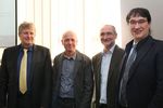 Gruppenfoto: 4 Personen. Neues Rektorat 2019.