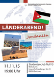 PDF: Flyer. Einladung zum Länderabend. Thema: Jordanien.