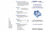 PDF: Flyer zum 4. Symposium. Produktionstechnik innovativ und interdisziplinär mit Programm.