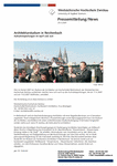 Architekturstudium in Reichenbach - Aufnahmeprüfungen im April und Juni