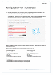 PDF: Anleitung. E-Mail Konfiguration von Mozilla Thunderbird (IMAP).