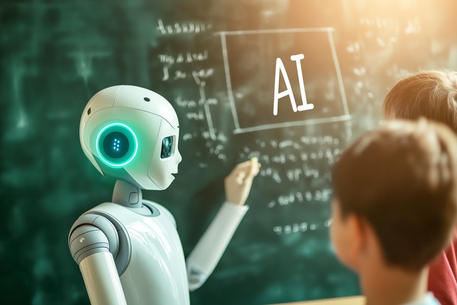KI Roboter lehrt Kinder