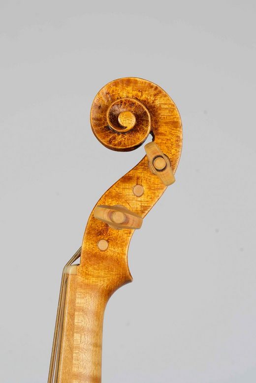 Foto: frühbarocken Violine - Schnecke diskant