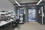 Blick in die Überwachungszentrale der EMV Halle