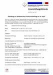 Einladung zur akademischen Festveranstaltung