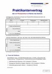 PDF: Praktikantenvertrag über ein Pflichtpraktikum im Rahmen des Studiums.
