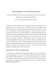 PDF: Critical Incidents in der interkulturellen Lehre.