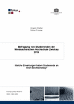 PDF: Befragung von Studierenden der Westsächsischen Hochschule Zwickau 2014. Welche Erwartungen haben Studierende an ihren Berufseinstieg.