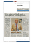 Keine kürzeren Studienzeiten für angehende Auto-Ingenieure