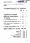 PDF: Portugiesisch. Questionário pelo projecto da investigação: Modificação do paradigma na economia?!