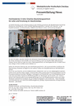 PDF: Pressemitteilung. Hochmodernes 5-Achs-Simultan-Bearbeitungszentrum für Lehre und Forschung im Maschinenbau.