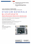 Ringvorlesung - Sprache in Bewegung