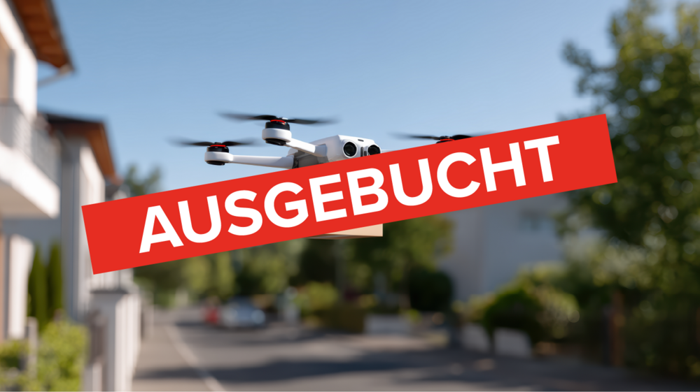 Symbolbild: Drohne liefert Paket aus