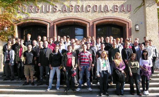 Gruppenfoto: Studenten des Jahrgangs 2009