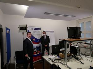 Bild: Prof. Dr. rer. pol. habil. Dr. h.c. Bernd Zirkler und Steve Morgenroth bei Tagung
