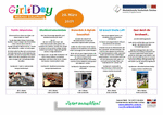 Flyer: Programm zum Girlsday 2020.