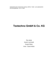 PDF: Exkursionsbericht. Firma: Textechno GmbH & Co. KG.
