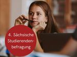 Studentin, Stift in der Hand, blickt konzentriert nach vorn