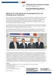 Rektor der TU Turin besucht das Forschungszentrum an der Westsächsischen Hochschule