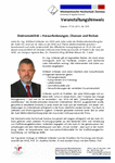 Vortrag - Elektromobilität – Herausforderungen, Chancen und Risiken
