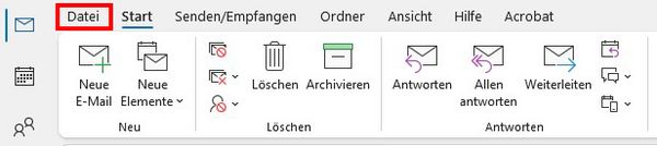Bild zum Leeren der Autovervollständigungseinträge in Outlook