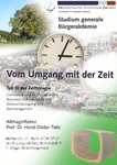 Studium generale / Bürgerakademie - Vom Umgang mit der Zeit