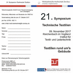 PDF: Flyer 21. Symposium "Technische Textilien"