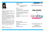 PDF: Flyer zur Einladung Girls Day mit Programm.
