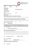 PDF: Englisch. Application for admission to the final project.