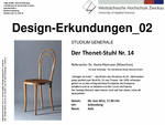 PDF: Flyer zum Vortrag. Design-Erkundungen_02. Der Thonet-Stuhl Nr. 14.
