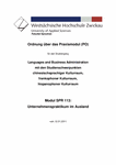 PDF: Bachelor Ordnung über das Praxismodul, Januar, 2011.