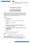 Forschungskooperation Hochschule und Wirtschaft