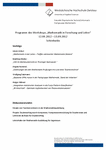 PDF: Programm des Workshops „Mathematik in Forschung und Lehre“ 2012.