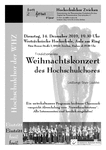 Weihnachtskonzert des Hochschulchores